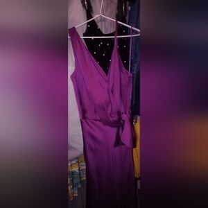 Milly -Elegant, Honey Stretch Silk Blackberry Bow Dress